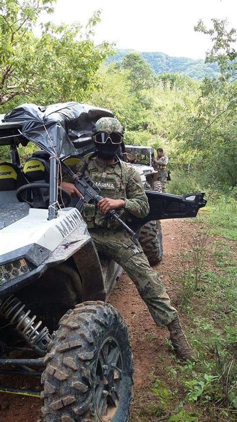 Mexican Marine Commando During An Long Range Recce Mission In Sinaloa