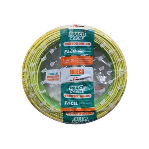 Cable puesta a tierra CPT 2 5mm2 libre halógeno amarillo verde clase 2