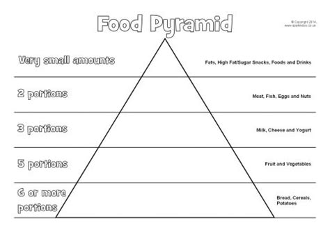 Food Pyramid Cut And Stick Activity SB10969 SparkleBox