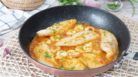 Filetes De Pescado En Salsa De Gambas Paso A Paso