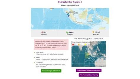 Gempa Guncang Mentawai Sumatera Barat Magnitudo Terasa Getaran