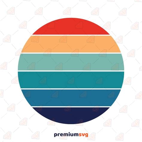 Sunset Svg Retro Vintage Sunset Svg Graphics Premiumsvg