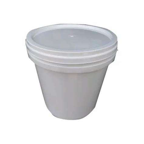 Plain White Plastic Grease Bucket Capacity 25 Liter At Rs 100 Piece