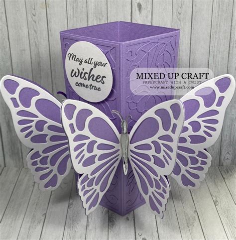 Stunning Butterfly Pop Up Box Card Pop Up Box Cards Fancy Fold Card