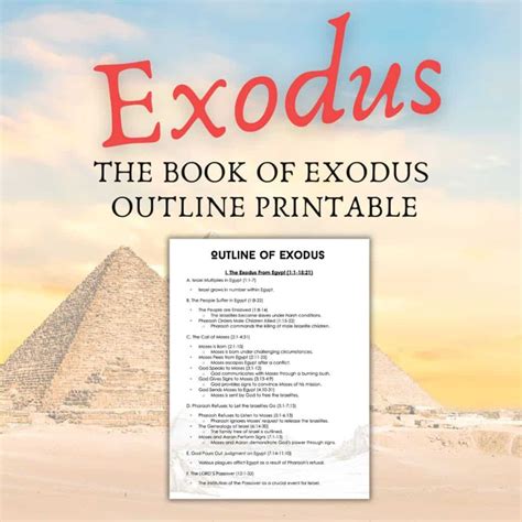 Plagues And Promises An Outline Of Exodus Free Pdf Think About Such