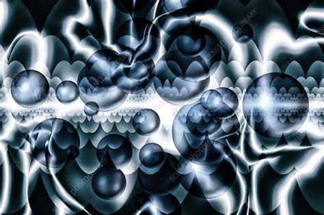 Quantum vacuum fluctuations, conceptual illustration - Stock Image ...