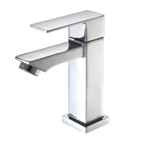 Torneira Lavabo Bica Baixa Inox Moderna Luxo De Volta Migan