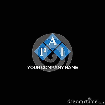 PAI Letter Logo Design On BLACK Background. PAI Creative Initials ...