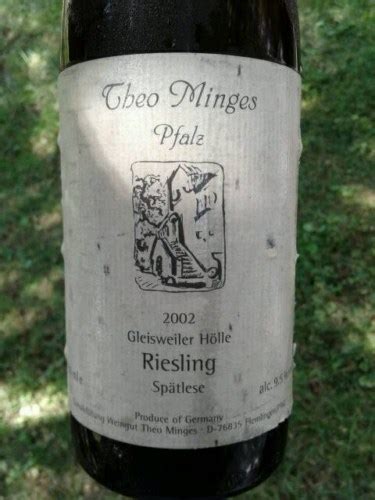 Theo Minges Riesling Gleisweiler H Lle Sp Tlese Vivino Australia