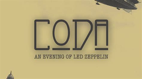 CODA - An Evening of Led Zeppelin - Buffalo Iron Works