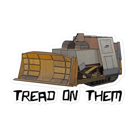 Killdozer Tread On Them Sticker Etsy