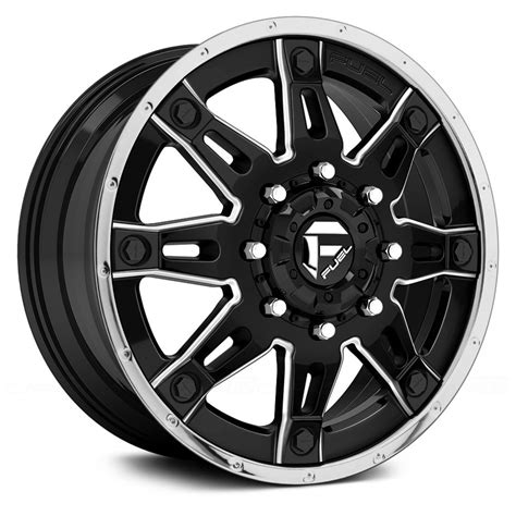 Fuel Hostage Ii Duallie Pc Wheels Gloss Black With Milled Accents