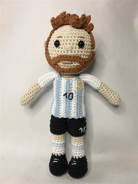 Lionel Messi Doll Messi Crochet Doll Amigurumi Doll World Soccer