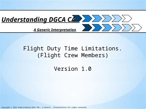 Pptx Flight Duty Time Limitations Flight Crew Members Version 10