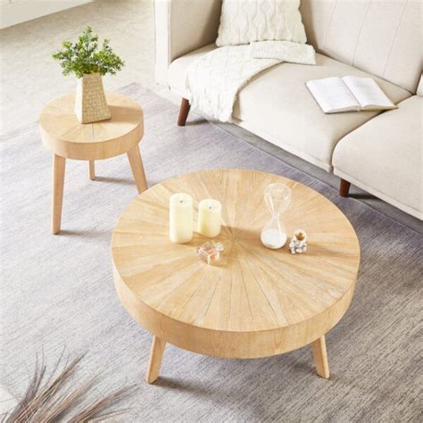 solid wood coffee tables  bring natural beauty   living