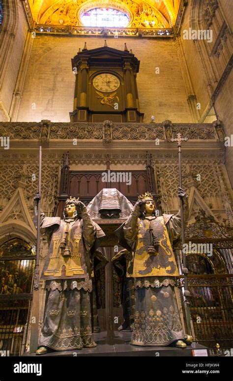 Tomb of Christopher Columbus Cathedral of Saint Mary of the See Seville ...