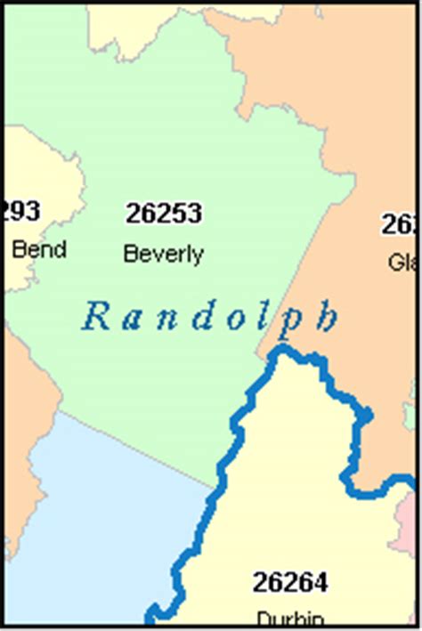 RANDOLPH County, West Virginia Digital ZIP Code Map