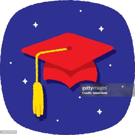 Graduation Cap Blue Tassel High Res Illustrations Getty Images