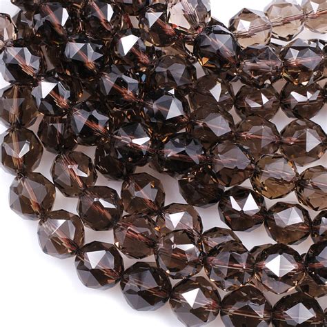 AAA Gem Grade Genuine Natural Smoky Quartz Beads Faceted 6mm Etsy