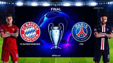 Pes 2020 Bayern Munich Vs Psg Uefa Champions League Final Ucl