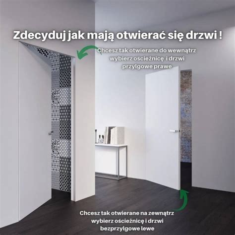 Drzwi wewnętrzne Drzwi Sara Eco 2 przylgowe ukryte prawe 80 cm