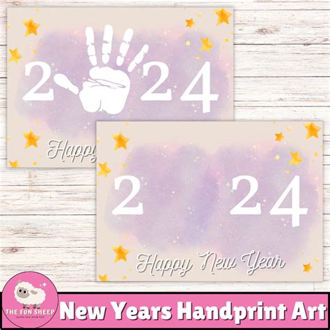 New Years Handprint Art Diy Happy New Years Handprint Craft Art