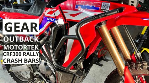 Gear Outback Motortek Upper Crash Bars Honda CRF300 Rally 4K YouTube