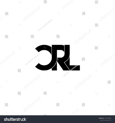 Crl Letter Original Monogram Logo Design Stock Vector Royalty Free