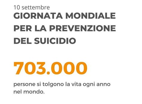 Settembre Giornata Mondiale Per La Prevenzione Del Suicidio