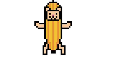 Banana cat pixel art