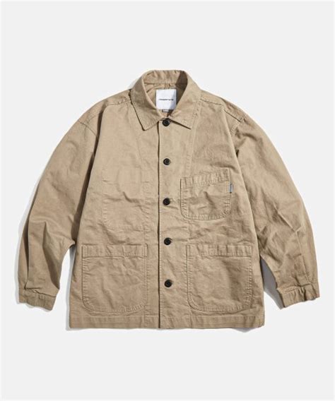 Musinsa Espionage French Wide Work Jacket Beige