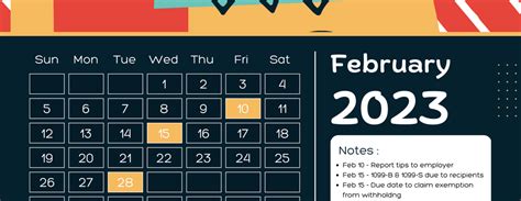 The 2022/2023 Federal Tax Calendar