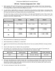 GTS 161 Tutorial 4 Assignment SU 3 2022 Pdf Department Of BGM