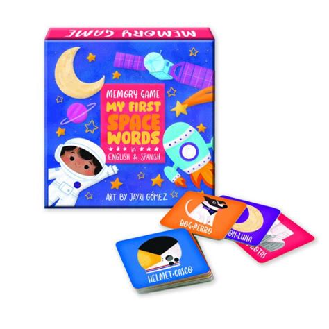 My First Space Words In English And Spanish Memory Game By Lil Libros