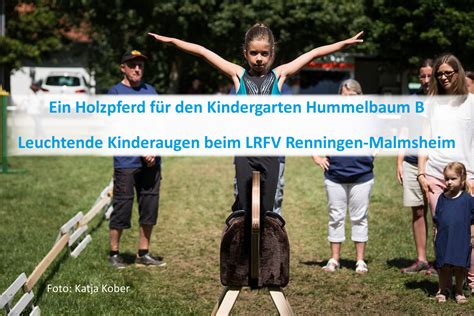 Ein Holzpferd für den Kindergarten Hummelbaum B Pferde für unsere