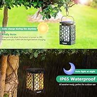 Amazon Tomcare Solar Lights Upgraded Solar Lantern Flickering