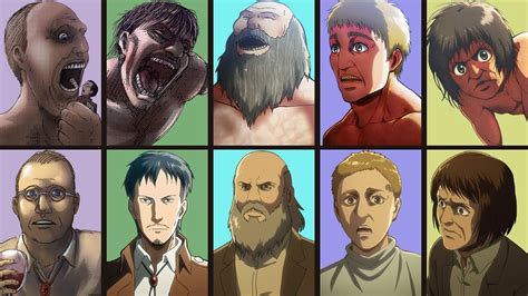 Todos Os Personagens Que Se Transformaram Em TitÃs Em Shingeki No