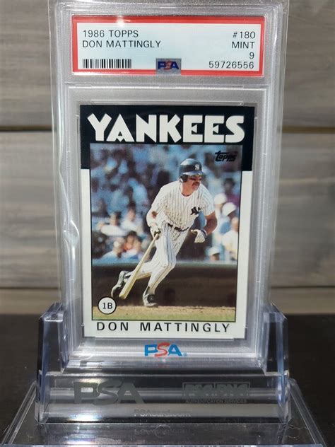 Topps Don Mattingly Psa Mint New York Yankees Ebay