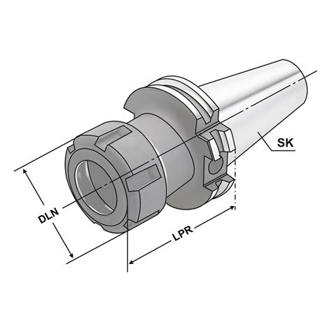 Spannfutter SK 50 2 20 200 ER32 DIN 69871 AD B SK 50 Spannfutter ER