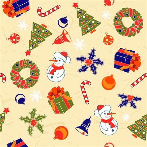 Premium Vector Christmas Seamless Background