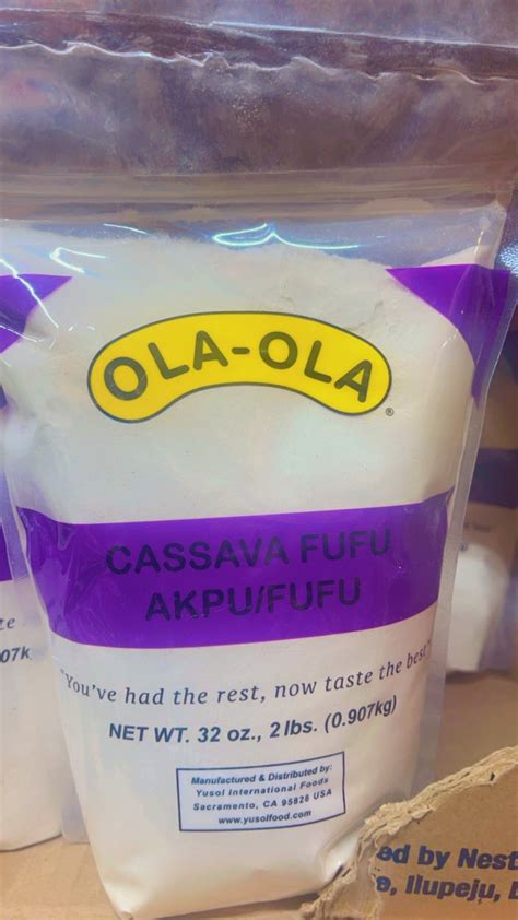 Cassava Fufu Flour 2lb Tazinternational