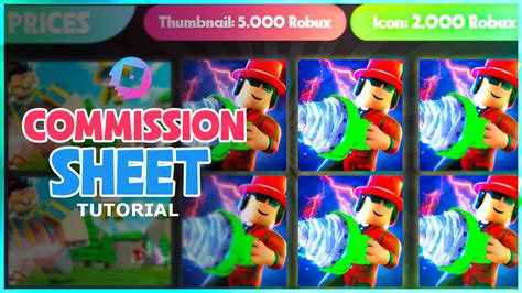 Roblox Commission Sheet