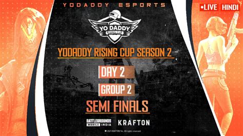 YoDaddy Rising Cup Season 2 Semi Finals Day 2 Battlegrounds Mobile