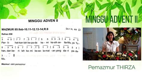 Mazmur Baru Mazmur Minggu Advent II YouTube