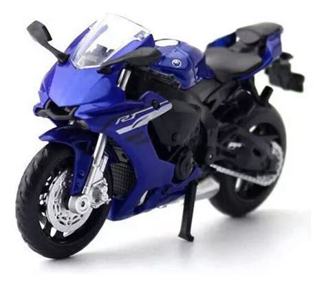 Moto Yamaha Yzf R Azul Escala Cm Cuotas Sin Inter S