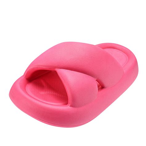 Yuhaotin Open Toe Slippers For Women Indoor And Outdoor Fashion Four Seasons Slippers Thick