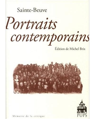 Portraits contemporains de sainte beuve broché Michel Brix Achat