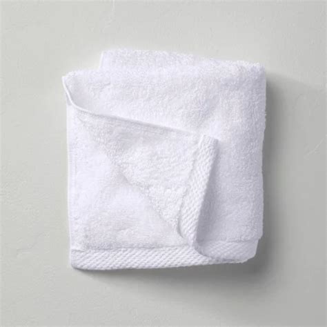 Cotton Terry Towe White Face Towel For Hotels And Salon Size 12 12 At