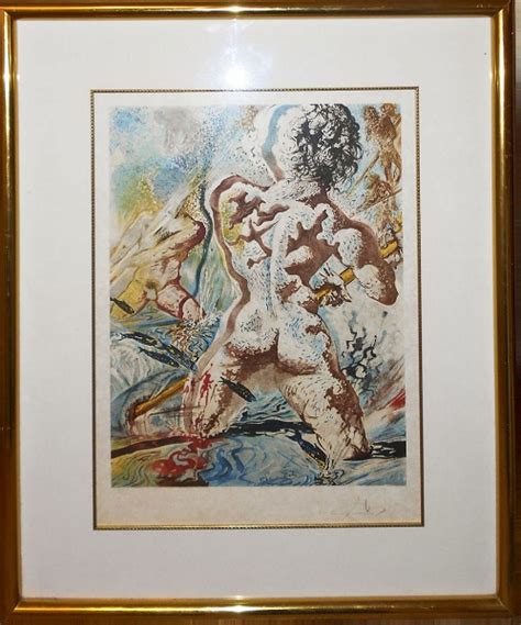 Salvador Dali Signed And Numbered Color Litho