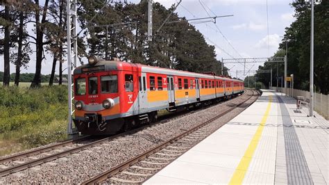 EN57 1167 jako REGIO z Lublina Gł do Dęblina zatrzymuje się na p o